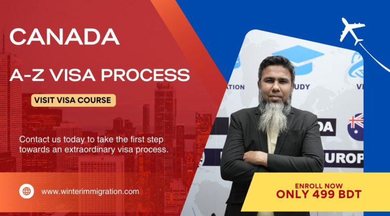 কানাডা টুরিস্ট ভিসা প্রসেস – এ-টু-জেড গাইডলাইন