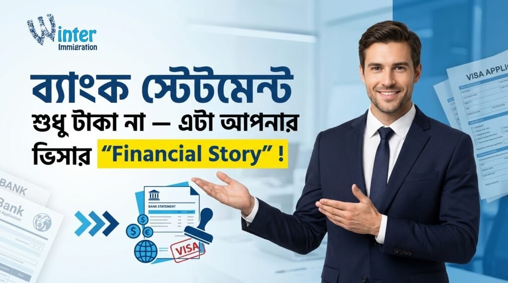 ব্যাংক স্টেটমেন্ট শুধু টাকা না — এটা আপনার ভিসার “Financial Story”!